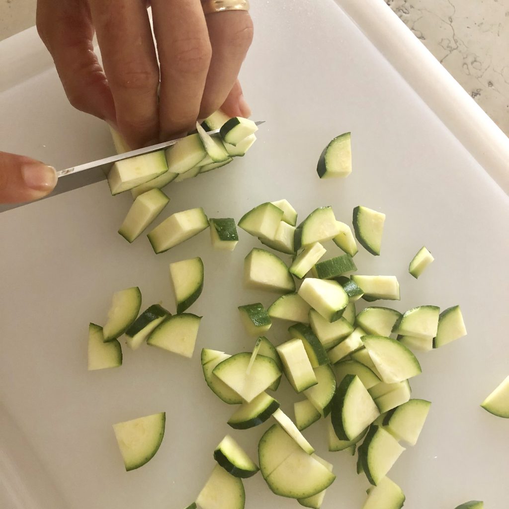 riso nero mazzancolle e zucchine